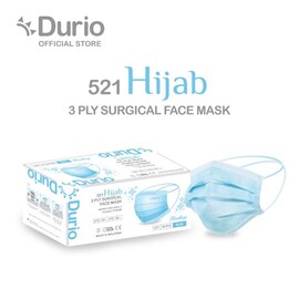 Durio 521 Hijab 3 Ply Surgical Face Mask - (50pcs)