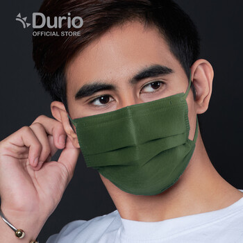 Durio 545 Trendish 4 Ply Surgical Face Mask - Army Green- (40pcs)