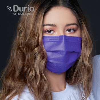 Durio 545 Trendish 4 Ply Surgical Face Mask - Very Peri (40pcs)