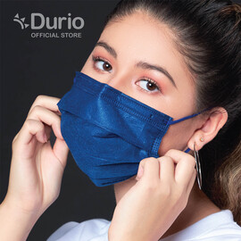 Durio 545 Trendish 4 Ply Surgical Face Mask - Denim Blue- (40pcs)