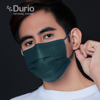 Durio 545 Trendish 4 Ply Surgical Face Mask - Emerald- (40pcs)