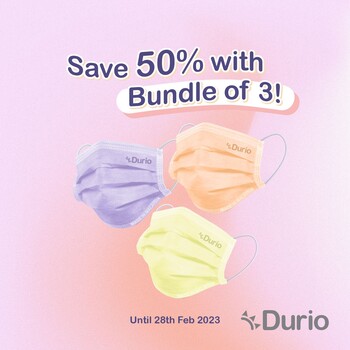 [50% Off for Bundle of 3] 502 Stylish 3 Ply Surgical Face Mask