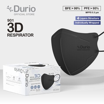 Durio 901A 3D Respirator - Black 40's