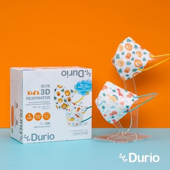 Durio 901K Kid’s 3D Respirator - Safari  & Dinosaur - (40pcs)