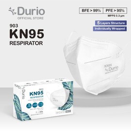 Durio 903 KN95 Respirator - Attachable Nose Foam - (10pcs)