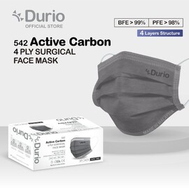 Durio 542 Active Carbon 4 Ply Surgical Face Mask - (40pcs)