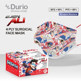 Durio x Ejen Ali EJA1 KID'S - 4ply Surgical Face Mask - (40pcs)