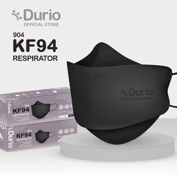 Durio 904 KF94 Respirator (Black) - (10pcs)