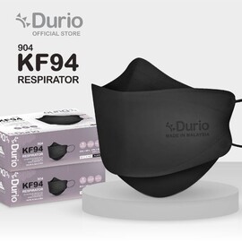 Durio 904 KF94 Respirator (Black) - (40pcs)