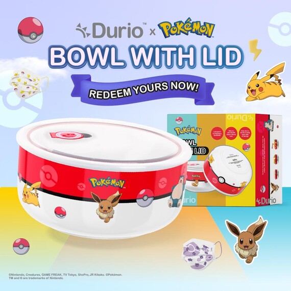 [Gift Redemption] Pokémon Bowl with Lid - 750ml