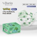  Durio Pokémon Kid's 4 Ply Surgical Face Mask - (40pcs)