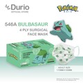 Durio 546A Pokémon 4 Ply Surgical Face Mask - Bulbasaur- (40pcs) (ADULT)