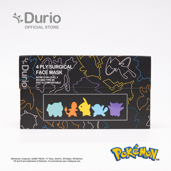 Durio 546A Pokémon Adult 4 Ply Surgical Face Mask - Dark Forces-40 Pcs